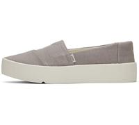 TOMS womens Platform, Light Grey, 8 UK