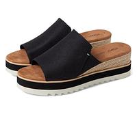 TOMS Women's Platform Wedge Mule Sandals with CloudBound Insoles & Stylish 7cm Lift Natural