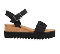 TOMS Women's Platform Wedge Sandals - Chic Style & Comfortable CloudBound Foam Insoles, Secure Adjustable Fit Wide Width Options