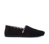 Toms Womens Recycled Cotton Alpargata Espadrille Pumps in Black Textile - Size UK 11