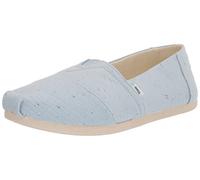 TOMS Women's Recycled Cotton Canvas Alpargata Espadrille, Pastel Blue Speckled