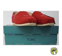 TOMS Women's Red Canvas Classic Alpargata Slip-Ons Size 9 Medium