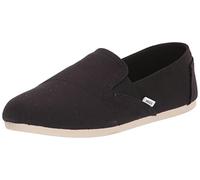 TOMS Women's Redondo Loafer Flat, Black Canvas, 5.5 UK
