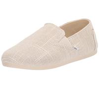 TOMS Women's Redondo Loafer Flat, Natural Metallic Slubby Woven, 6.5 UK