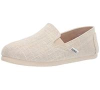 TOMS Women's Redondo Loafer Flat, Natural Metallic Slubby Woven, 7.5 UK