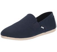 TOMS Women's Redondo Loafer Flat, Navy Canvas, 4.5 UK