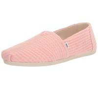 TOMS Women's Repreve Soft Waffle Knit/Fleece Alpargata Espadrille,Pastel Pink