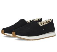 TOMS Women's Resident Plus Sneaker, Black Heritage Canvas, 7 UK