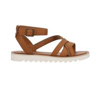 TOMS Women's Rory Flat Sandal, Tan Leather/Suede, 5 UK