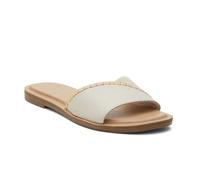 TOMS Women's Shea Slide Sandal, Fog Leather/Suede, 7 UK