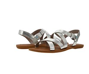 TOMS Womens Sicily Flip Flops Sandals Metallic 3 UK