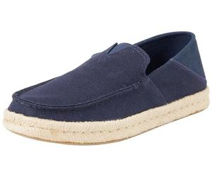 TOMS Women's Slip-On Loafers - Eco-Conscious Comfort with Canvas & Suede, Ortholite Insoles Navy