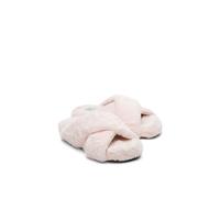 Toms Susie In Pink Criss Cross Slide Faux Fur Womens Slipper Size UK 3 - 8