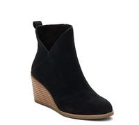 TOMS Women's Sutton Ankle Boot, Black Suede, 5 UK
