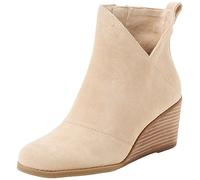 TOMS Women's Sutton Ankle Boot, Oatmeal Suede, 7 UK
