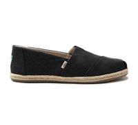 Toms Womens University Classic Shoes - Black Textile - Size UK 7