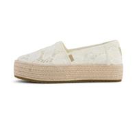 TOMS Women's Valencia_blackSneaker | Platform espadrille with 1.5" woven heel, textile upper and lining, CloudBound insole for all-day comfort, casual fun look
