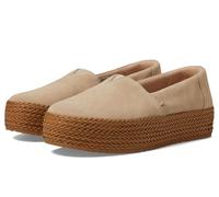 TOMS Women's Valencia_blackSneaker | Platform espadrille with 1.5" woven heel, textile upper and lining, CloudBound insole for all-day comfort, casual fun look