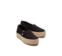 TOMS Women's Valencia Espadrille in Black | Size: 5 TOMS Black 5