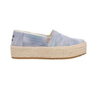 TOMS Women's Valencia Loafer Flat, Pastel Blue Novelty Denim, 10 UK
