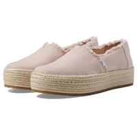 TOMS Women's Valencia Loafer Flat, Ballet Pink Canvas, 10 UK