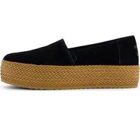 Toms Women's Valencia Slip-On Platform Shoes, Black Suede, 7.5