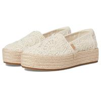 Toms Women's Valencia Slip-On Platform Shoes, Natural Crochet Lace, 5 UK