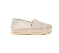 TOMS Women's, Valencia Slip-On, Natural Crochet Lace, 6.5 UK