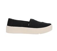 TOMS Womens Verona Heritage Platform Slip On Sneakers Shoes Casual - Black, Black, 5 UK