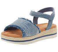 TOMS Girls Diana Wedge Sandal, Navy, 13.5 UK Child