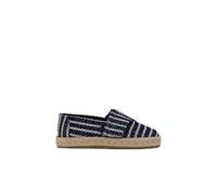 TOMS Youth Boy's Alpargata Rope 2.0 Espadrille Loafer Flat, Navy Nautical Stripe, 11.5 UK