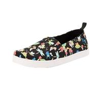 TOMS Youth Boy's Classic Alpargata Espadrille Loafer Flat, Black Glow in The Dark Bugs, 1.5 UK