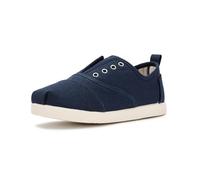 TOMS Youth Boy's Cordones Plus Sneaker, Navy Canvas, 2 UK