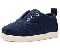 TOMS Youth Boy's Cordones Plus Sneaker, Navy Canvas, 3 UK