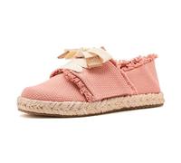 TOMS Youth Girl's Carolina Lace Up Espadrille Loafer Flat, Bloom Beachside Woven/Fray, 1 UK