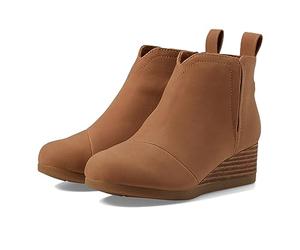 TOMS Youth Girl's Clare Boot, Tan PU Nubuck, 3 UK