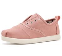 TOMS Youth Girl's Cordones Plus Sneaker, Bloom Canvas, 3.5 UK Medium Pink