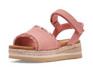 TOMS Youth Girl's Diana Platform Wedge Sandal, Bloom Beachside Woven, 1.5 UK
