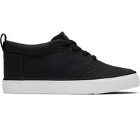 TOMS Unisex Kids Fenix Mid Sneaker, Black Microsuede, 3.5 UK