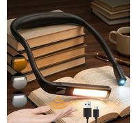Tomshine Reading Fishing Light with Gesture Sensor Control 3 Color Adjustable Neck Book Light 2000mAh Rechargeable Portable Headlamp for Camping Outdoor