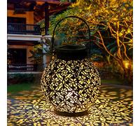 Tomshine Solar Powered Garden Lantern Dusk to Dawn Auto On and Off,Waterproof for Farmhouse,Patio Yard and Decorative Atmosphere Pack of 1