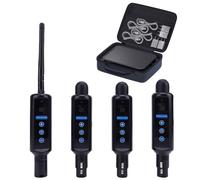 Tomshine Wireless DMX512 Set, 1 Transmitter & 3 Battery Receivers, 2.4G System with OLED Touch, 20 Groups, XLR 3-Pin for DJ Stage, Disco Party, Includes Sturdy Transport Box