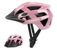 TOMSHOO High Visibility Reflective Bike Helmet Adults (Pink)