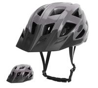 TOMSHOO Lightweight Bike Helmet for Adults (Silver Grey)