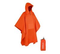 TOMSHOO rain poncho, raincoat, waterproof camping tent, tarpaulin, 3-in-1 multifunctional rain cover for hunting, camping, hiking and cycling., Orange