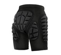 TOMSHOO Snowboard Protection Ski Shorts, Padded Protection Shorts for Outdoor Skiing and Skating, Black, M