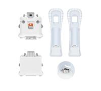 TOMSIN 2 Pack Adapter for Wii Motion Plus, External Motion Sensor Accelerator Attachment for Wii Remote Controller with Motion Plus