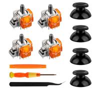 TOMSIN TMR Electromagnetic Joysticks Replacement for Playstation 5 Controller, 4 Pack Anti-Drift magnetic Resistance Stick repair kit for PS5 Controller