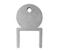 TOMSTRAD Unbreakable metal dispenser key: fits Evolve, Dolphin and Northwood soap, toilet roll and paper hand towel dispensers. (1)