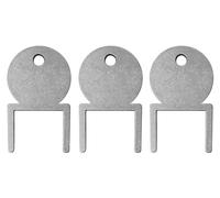 TOMSTRAD Unbreakable metal dispenser key: fits Evolve, Dolphin and Northwood soap, toilet roll and paper hand towel dispensers. (3)